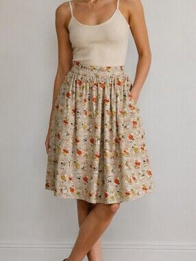 AINS & ELKE STYLEHAUS Retro 1940s Garden Seed Land Girl Skirt
